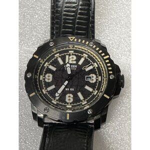 Citizen Eco-Drive WR 100 Mens Watch With Black Strap & Case 45.8mm Analog Displa